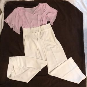 NY&C high waist wide leg pant